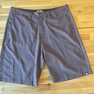 NO FEAR Mens Gray Swim / Board Shorts Waist 36 10in Inseam Y2K Retro 90s
